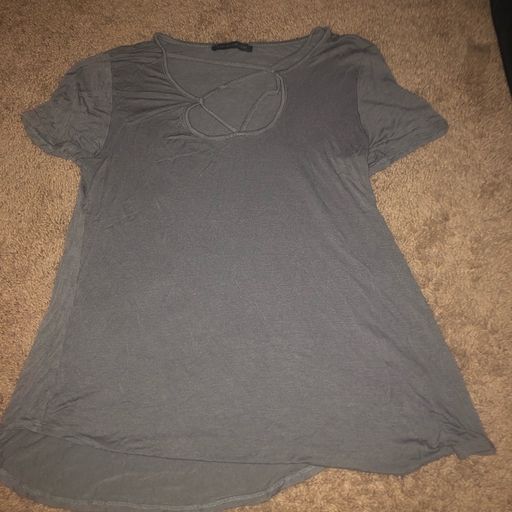 “west coast love” grey blouse